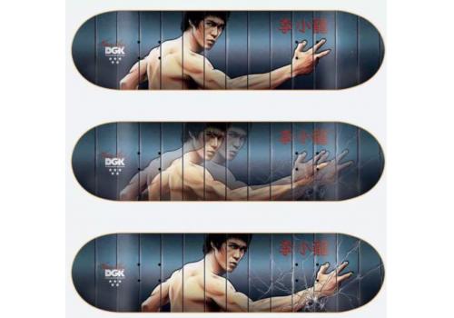 DGK x Bruce Lee Golden Dragon Red Lenticular Skateboard Deck - 8.0 / Red