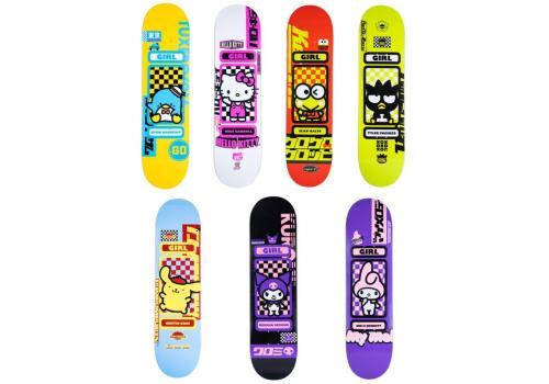 Girl x Sanrio Tokyo Character XO 布甸狗 Kuromi Melody Keroppi Hello Kitty Skateboard Deck 滑板
