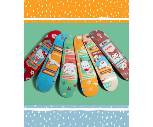 Girl skateboards "Woodland Wonder” 8.0